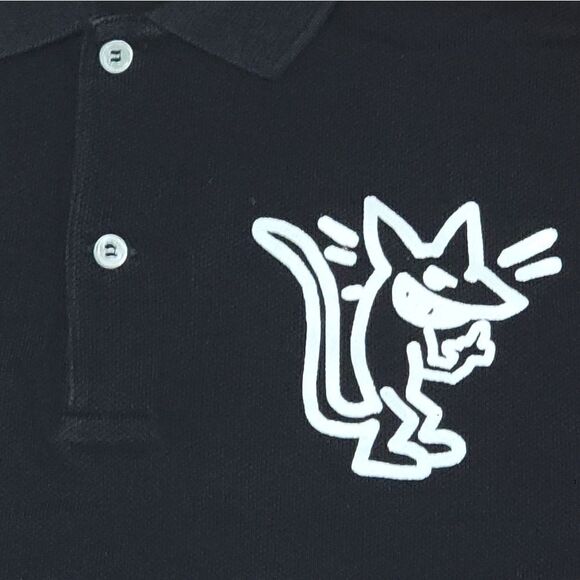 Marc Jacobs Large Logo Stinky Rat Men's Polo Shirt Size L Large - Picture 5 of 7
